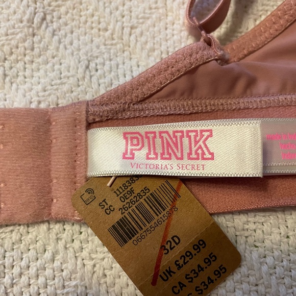 NWT Size 32D Wear Everywhere Pink (Victoria’s Secret) Wireless Bra - Picture 2 of 7